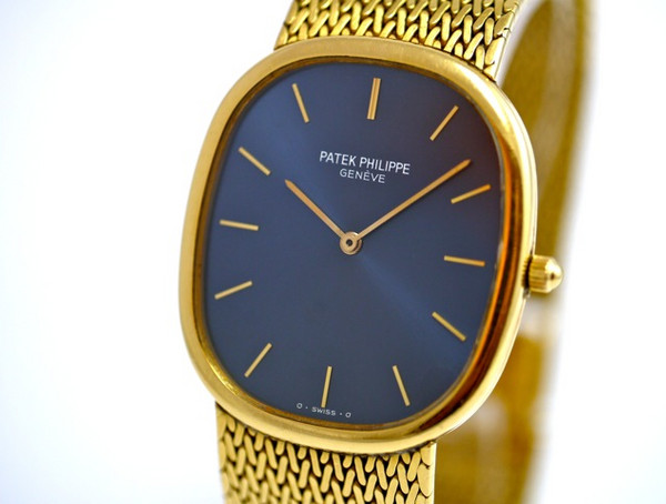 Patek Philippe Ellipse 3730 Yellow Gold Onyx Dial Box and Papers