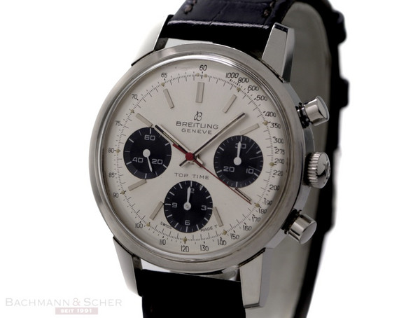 Breitling Vintage Top Time Chronograph Ref-810 Stainless Steel PANDA ...