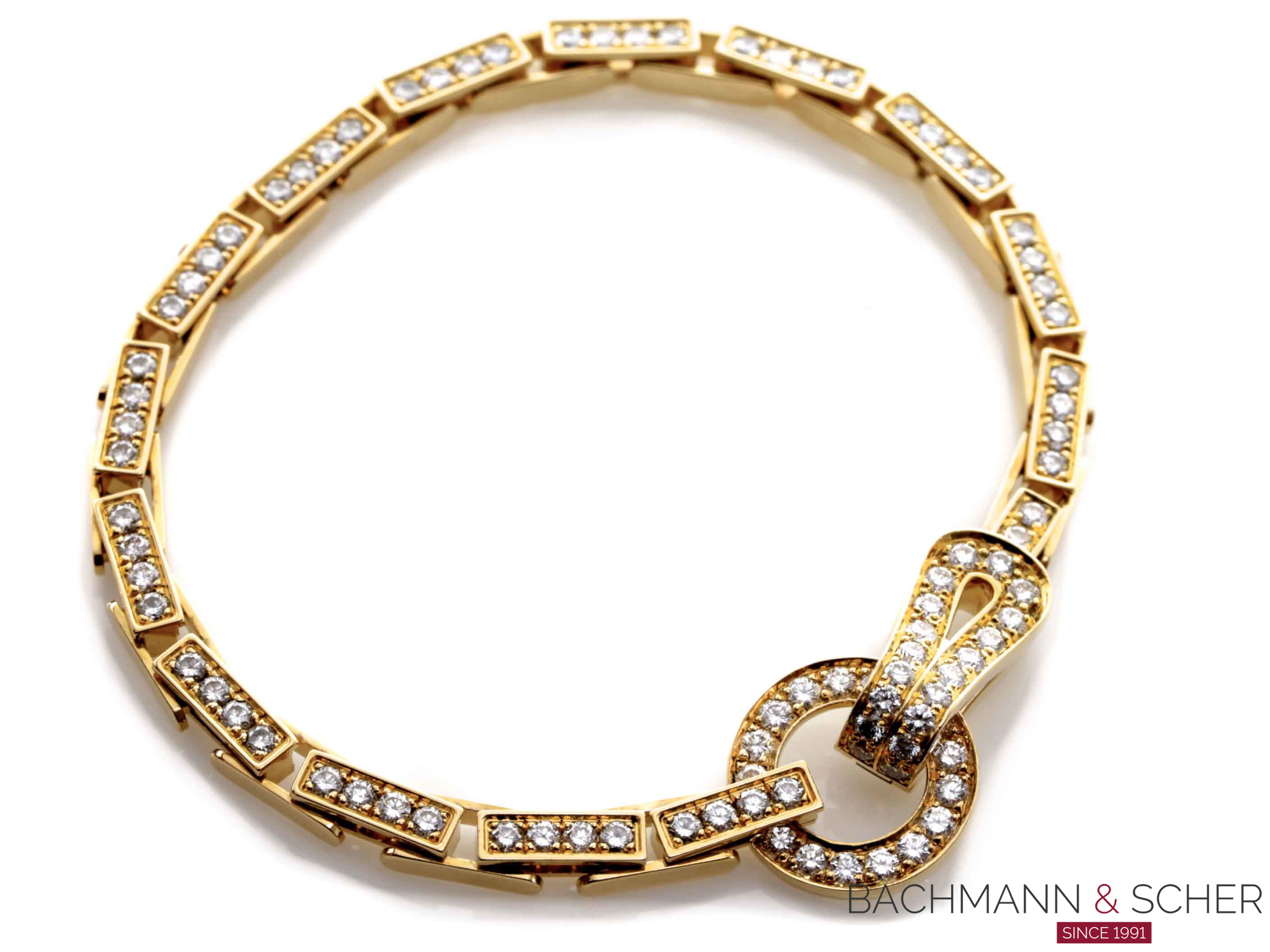 Cartier White Gold Diamond Juste Un Clou Bracelet Size 19 B6048719 | Rich  Diamonds