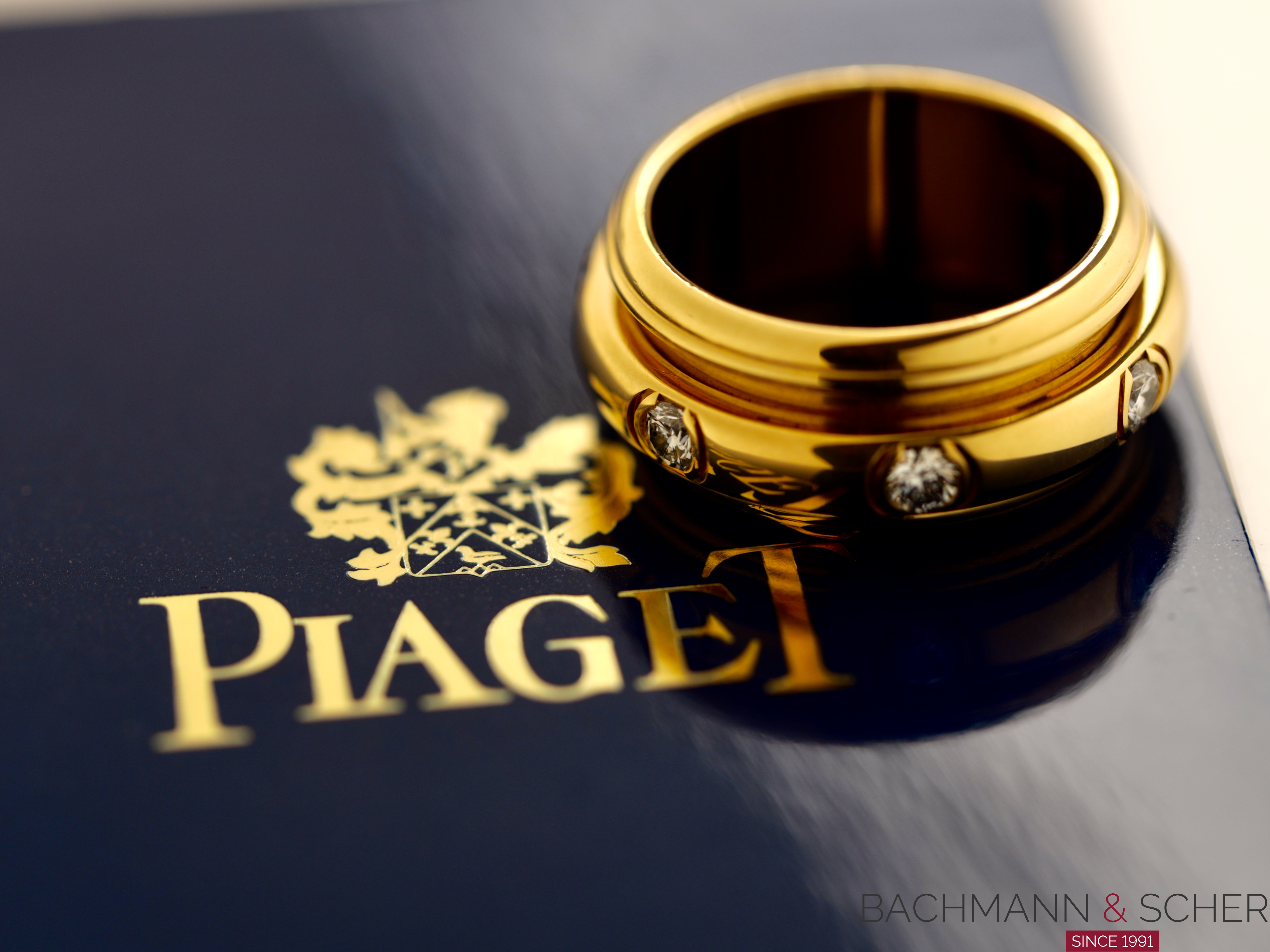 Piaget Ring Possession 18k Yellow Gold 7 Diamonds Brilliant Cut 0,75ct