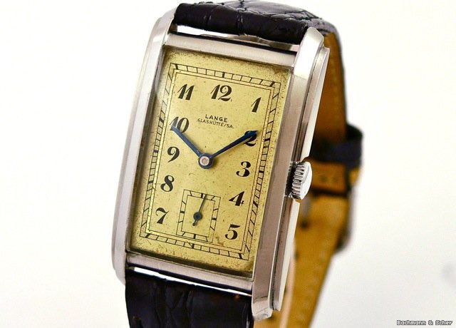 A. Lange & Söhne, Vintage Gentleman's Watch, Steel, Box, Warranty