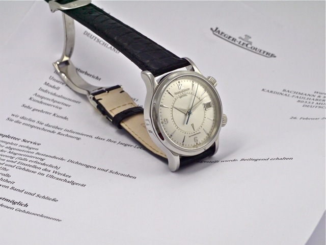 Jaeger LeCoultre Master Reveil Stainless Steel Ref 141 84 20