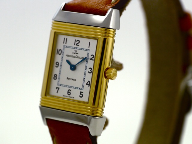 Jaeger LeCoultre Lady Reverso 18k Yellow Gold Steel JLC Service 2013 