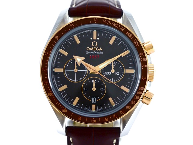 Omega speedmaster broad arrow 1957 rose gold outlet