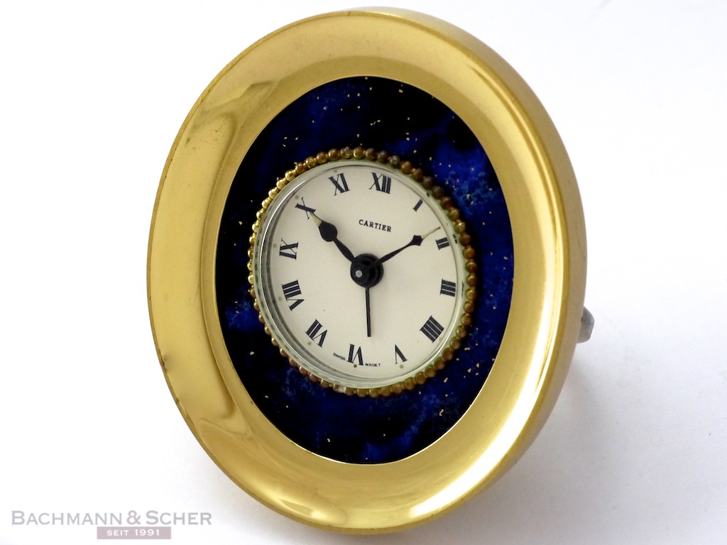 cartier lapis clock