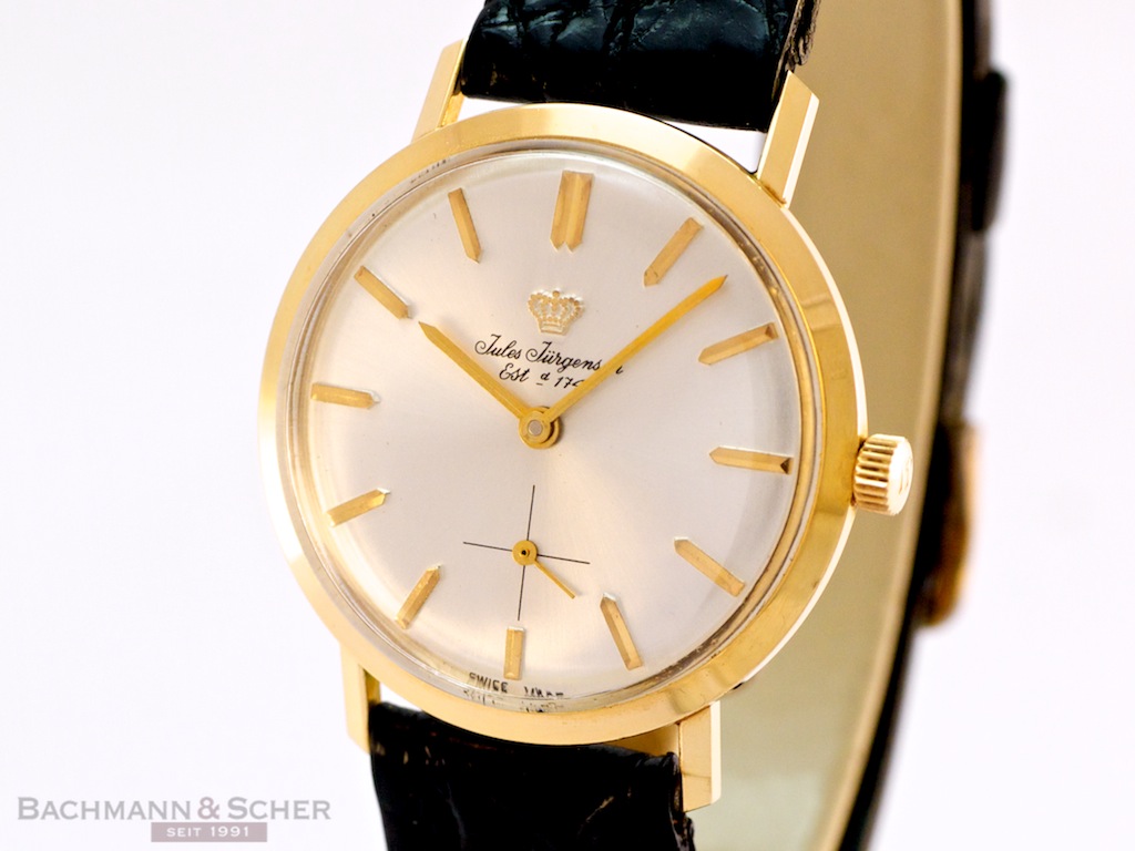 Jules Jurgensen Vintage Gentleman s Watch 14k Yellow Gold