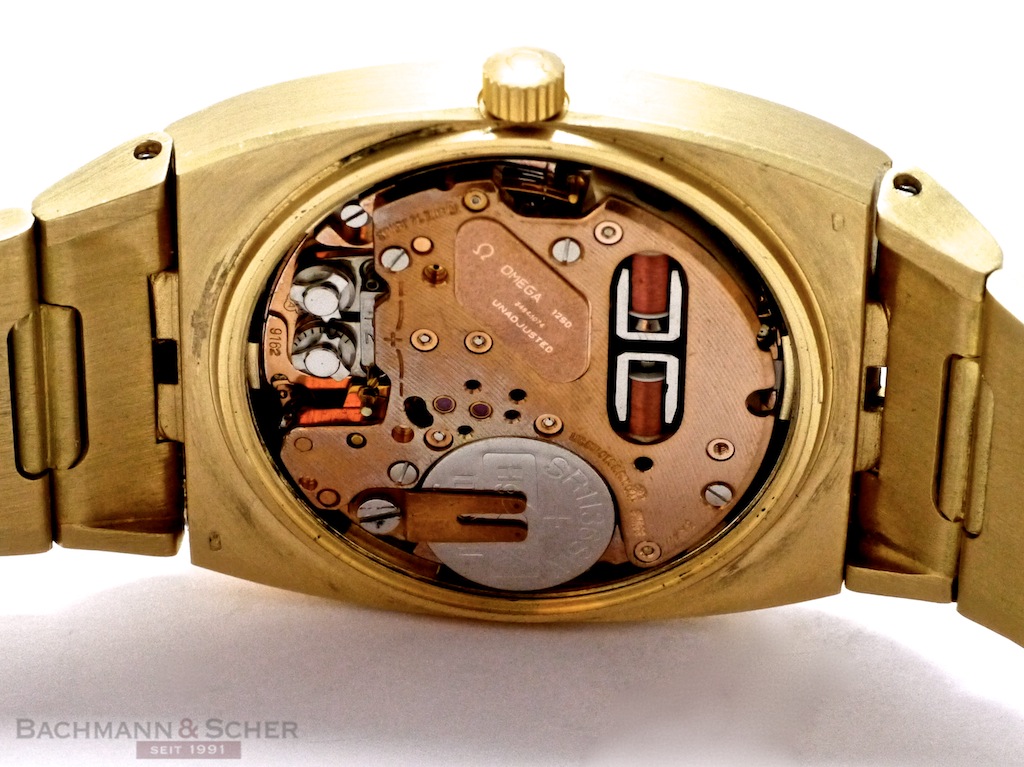 Omega Vintage Constellation Megaquartz Electric f300Hz 18k Yellow