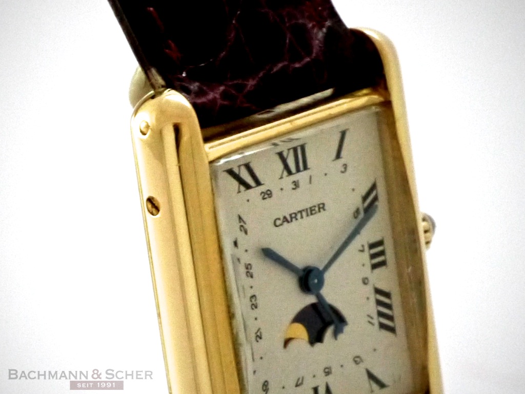 cartier tank moonphase