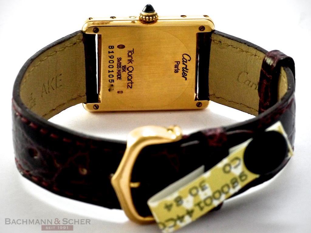 Cartier Tank Louis 18k Yellow Gold Classic Tank 1140-2 Men's or Women's  c.2000's