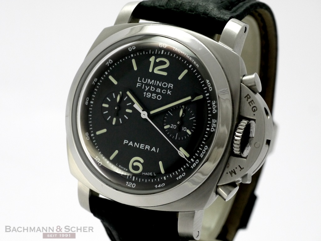 Panerai Luminor 1950 Chrono Flyback PAM212 Stainless Steel Box and