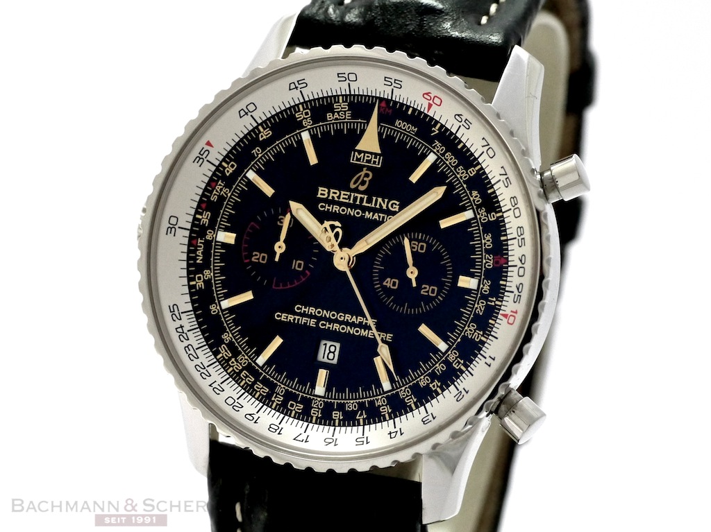 Breitling Navitimer Chrono Matic Stainless Steel Limited Edition 1000 Piece Ref A41350 Bj 2007