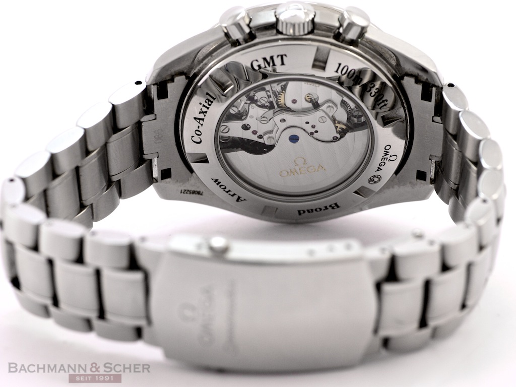 Omega Speedmaster Broad Arrow GMT Ref. 35815000 Stainless Steel Bj. 2008