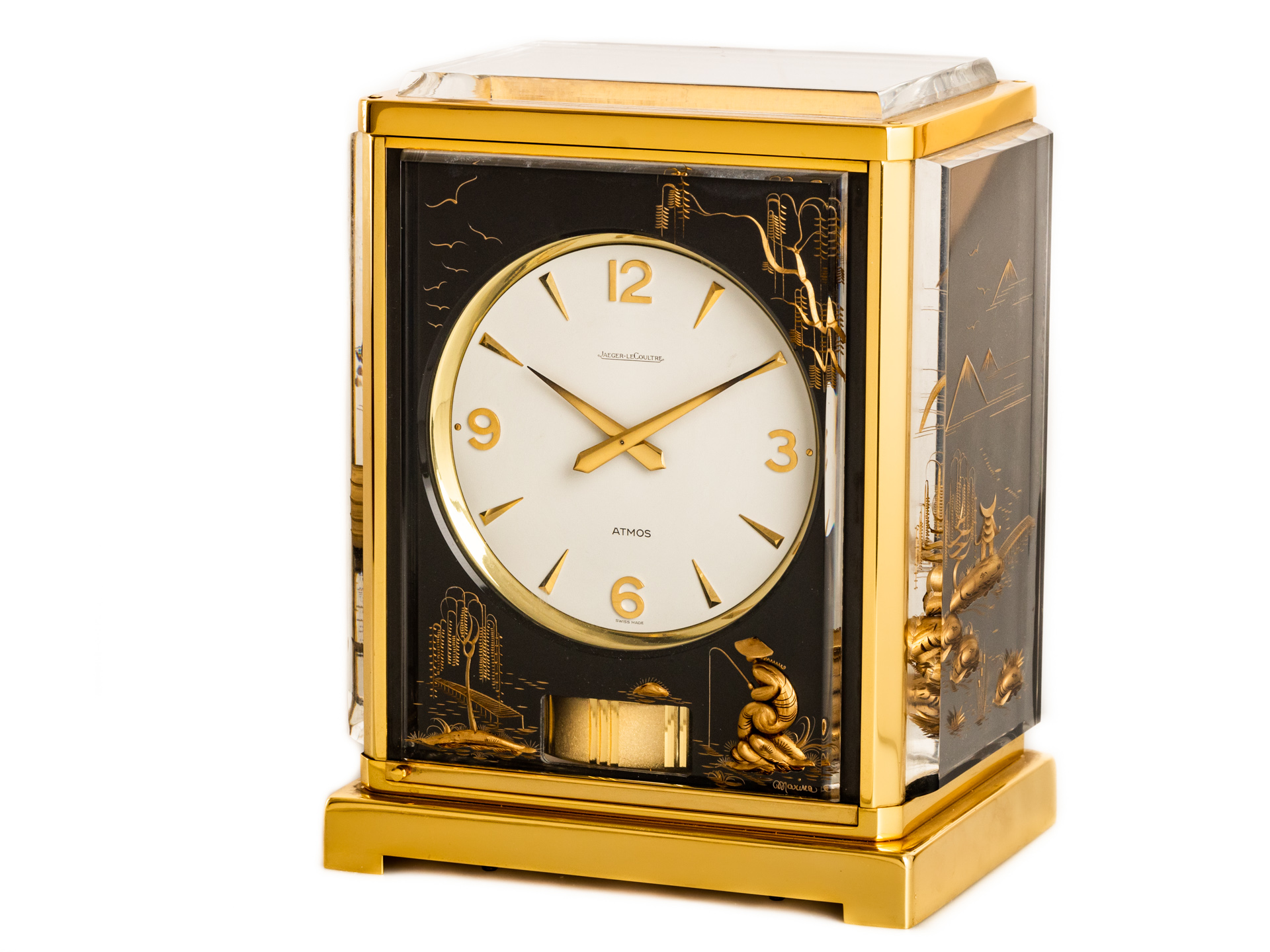 Jaeger LeCoultre ATMOS Marina China Stainless steel Gold Plated Bj 1960s