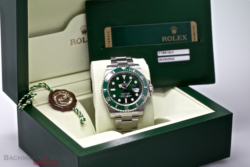 116610LV Hulk Submariner 2014 Full Set Complete with Box and Papers – TPT  Timepiece Trading