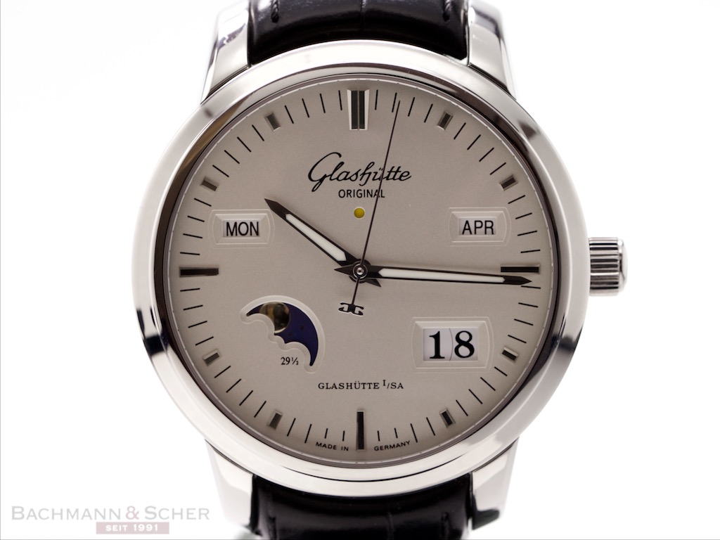 Glashütte Original Senator Ewiger Kalender Ref- 10002130204 Stainelss Steel Box Papers Bj-2010