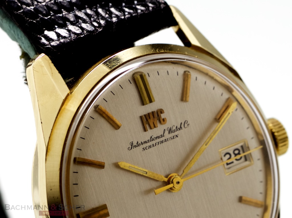 IWC Vintage Gentlemans Watch Ref 810A 14k Yellow Gold Bj 1970
