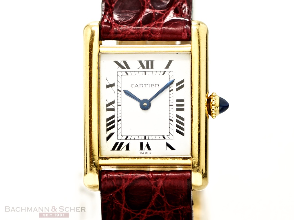 Cartier Tank Louis RARE 1960 Paris 18k Gold Folding Clasp for