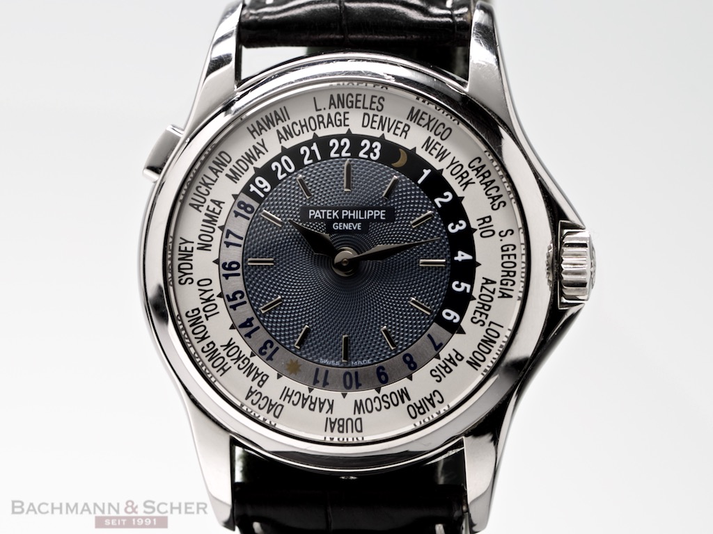 Patek Philippe Worldtimer Ref 5110P 001 950 Platinum Papers Bj 2002 WEMPE