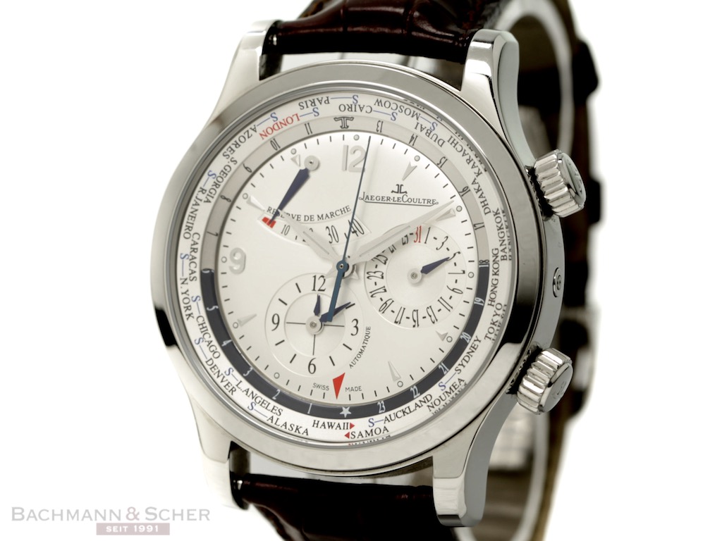 Jaeger LeCoultre Master World Geographic Ref 1528420 Stainless Steel Box Bj 2012