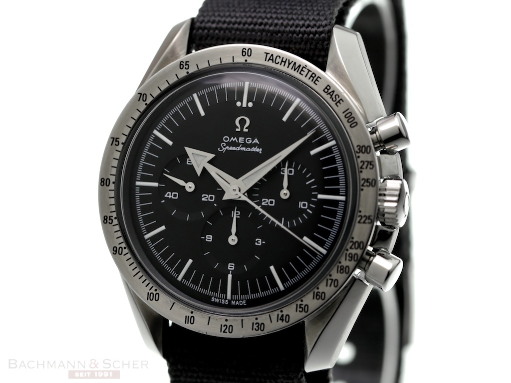 Omega Speedmaster Ref 35945000 Stainless Steel Box Papers Bj 2004
