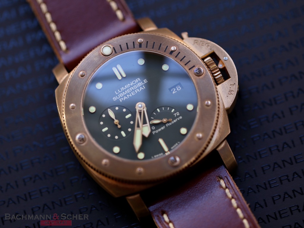 Luminor Submersible BRONZO PAM507 Box Papers Bj 2014 Unworn