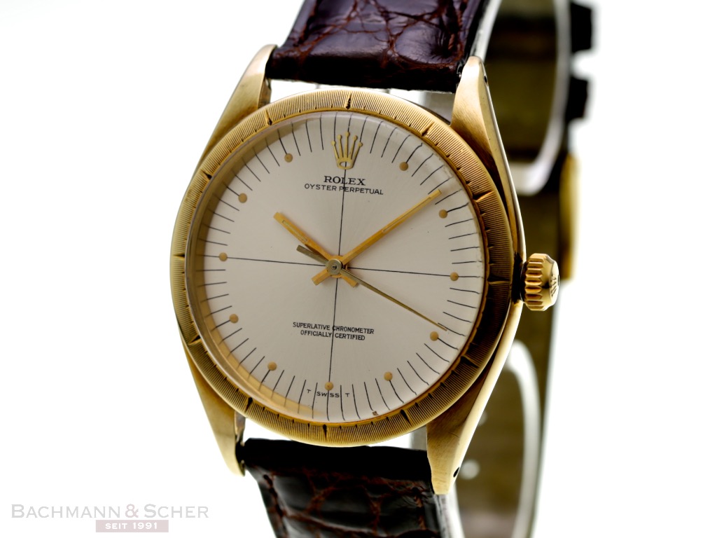 Rolex Vintage Oyster Perpetual Ref 1008 18k Gold Bj 1960