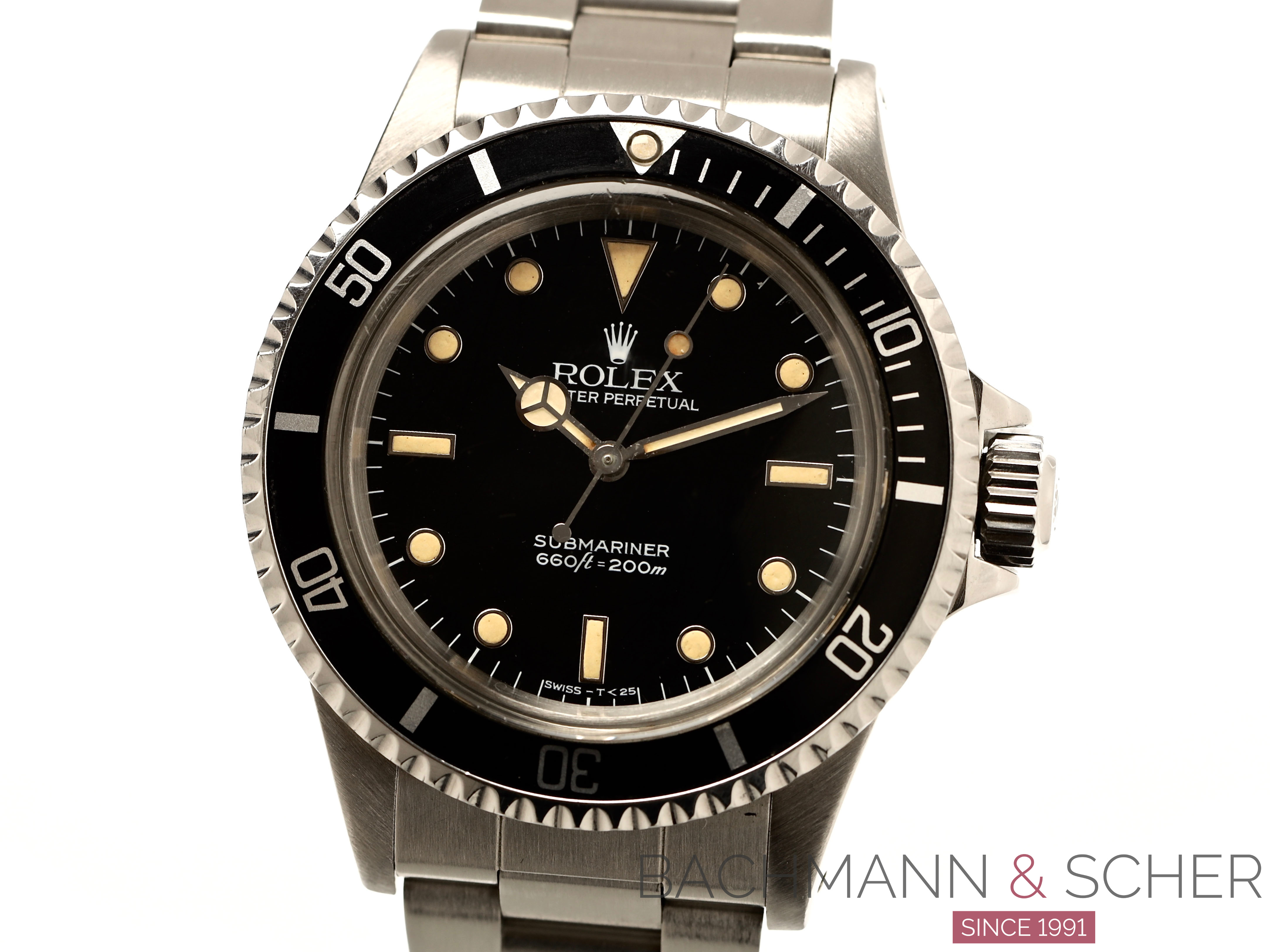 Rolex Vintage Submariner Ref 5513 Stainless Steel Spider Dial Box