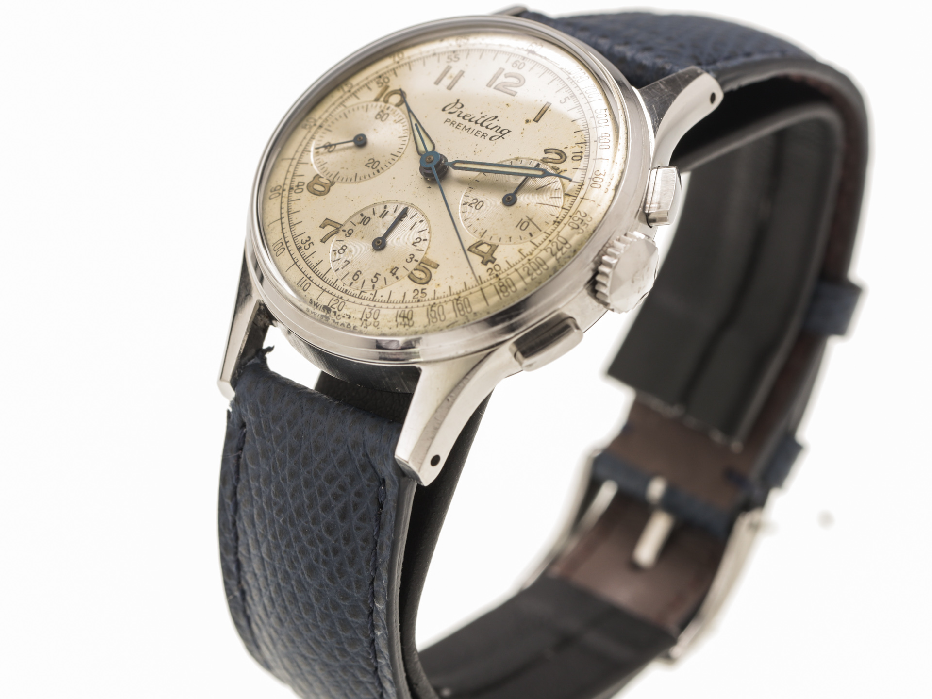 Vintage Breitling Premier Chronograph Ref 787 Stainless Steel Bj 1955