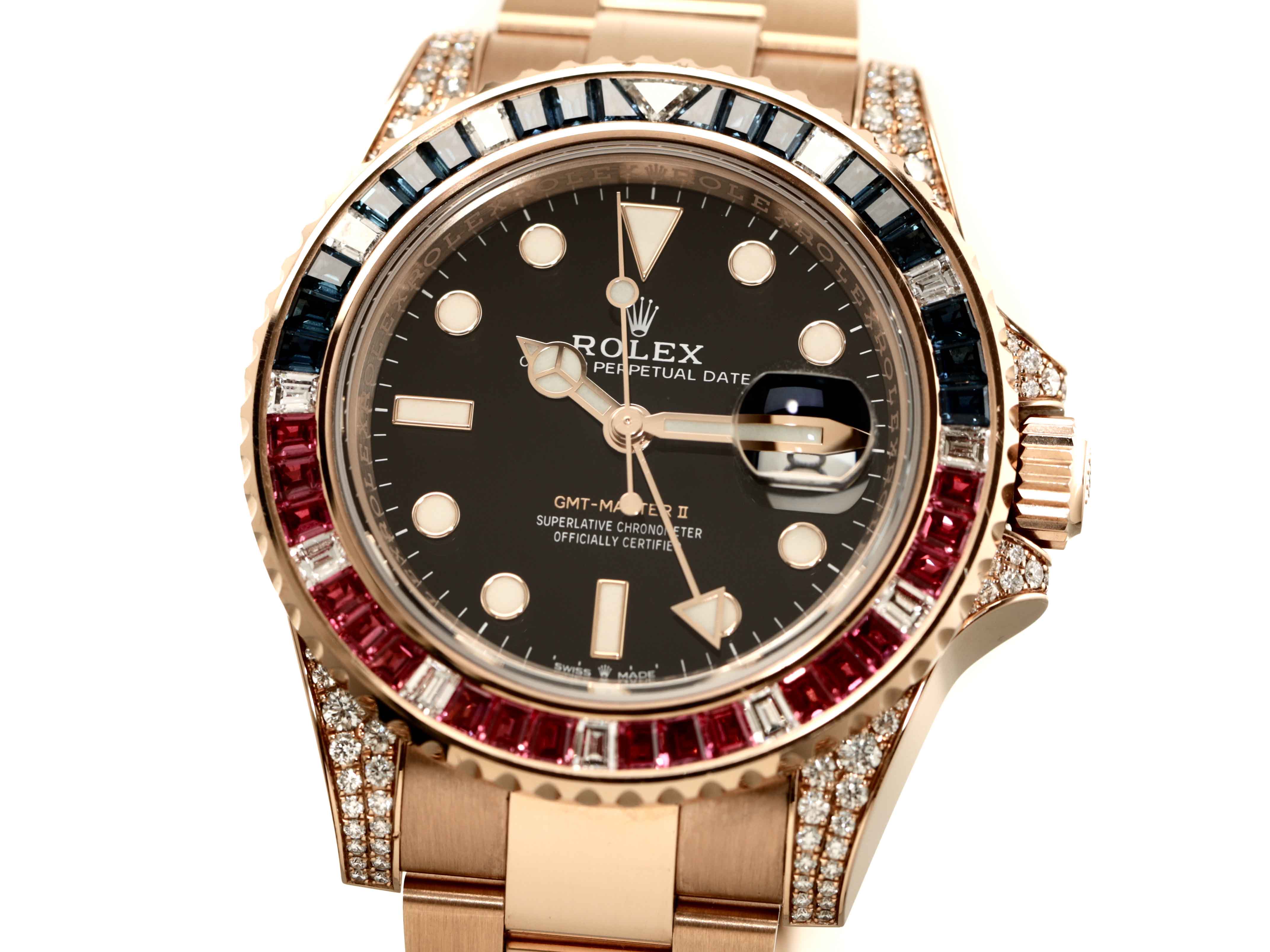 Rolex gmt ruby sapphire outlet