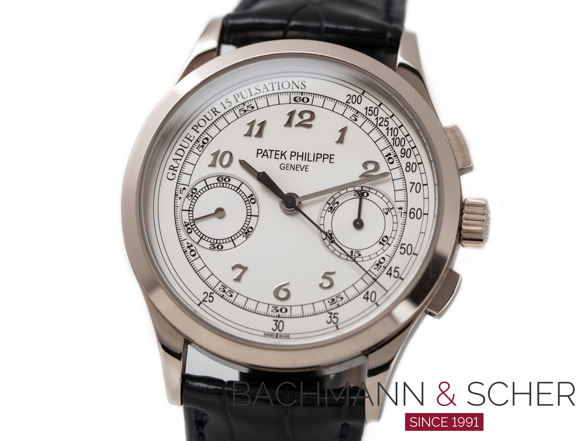 Patek Philippe CHRONOGRAPH Ref-5170G 18k White Gold Silver Breguet ...