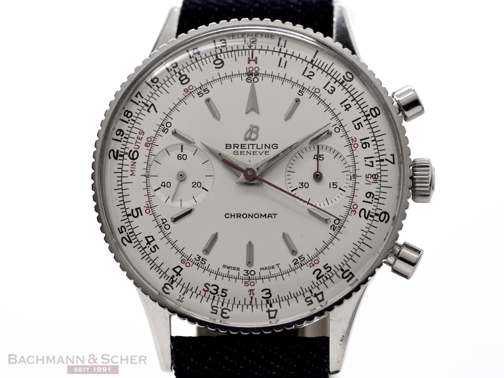 Breitling Vintage CHRONOMAT Ref 808 Stainless Steel Box Bj 1960 Mint