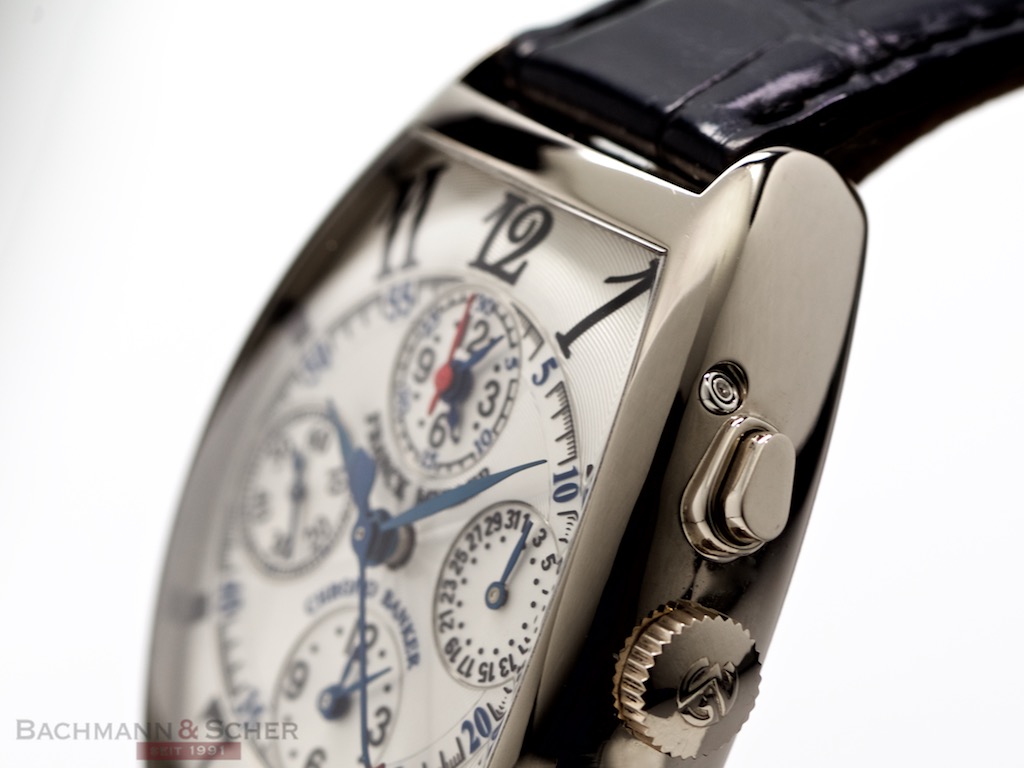 Frank Muller Master Banker Chronograph Ref 7850CC 18k White Gold Box Papers Bj 2005