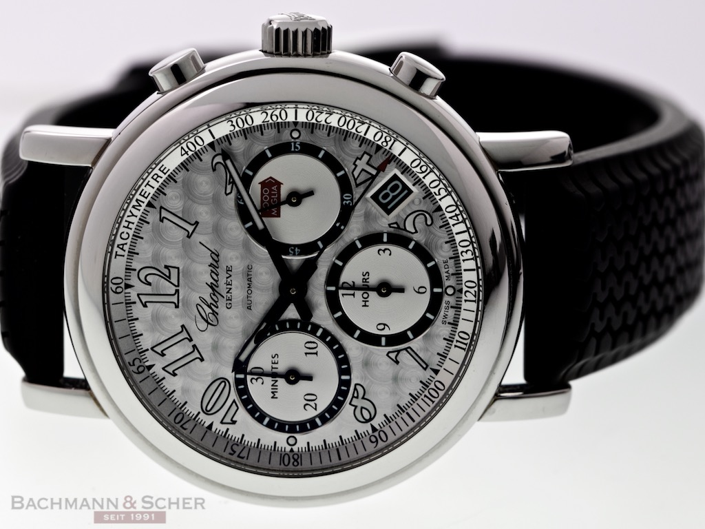 CHOPARD Mille Miglia Chronograph Ref 8331 Stainless Steel Rubber Strap Box Papers Bj 1999