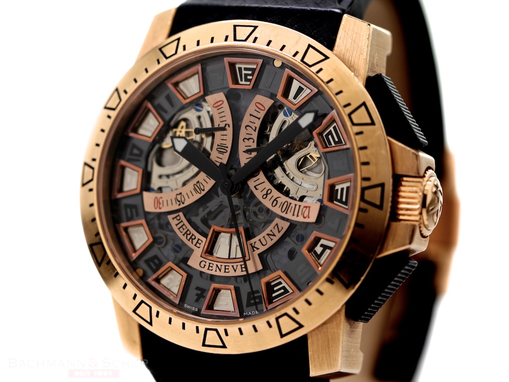 Pierre Kunz Spirit of Challenge Ref G403 Sport 18k Rose Gold Limited Edition Bj 2013