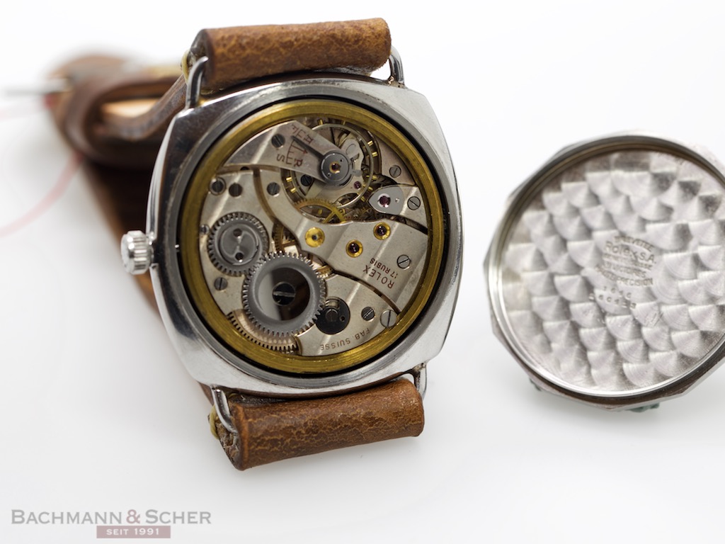 PANERAI Vintage Radiomir Ref 3646 Type D Meereskampfer Engraving Rolex Movement Stainless Steel Bj 1944