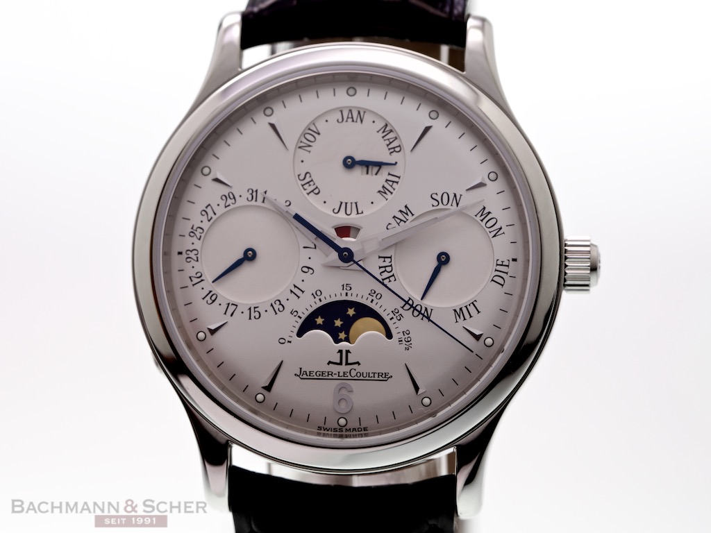 Jaeger LeCoultre Master Perpetual Calendar Moon Phase Ref 149 84 7A Jaeger LeCoultre Master Perpetual Calendar Moon Phase Ref 149 84 7A