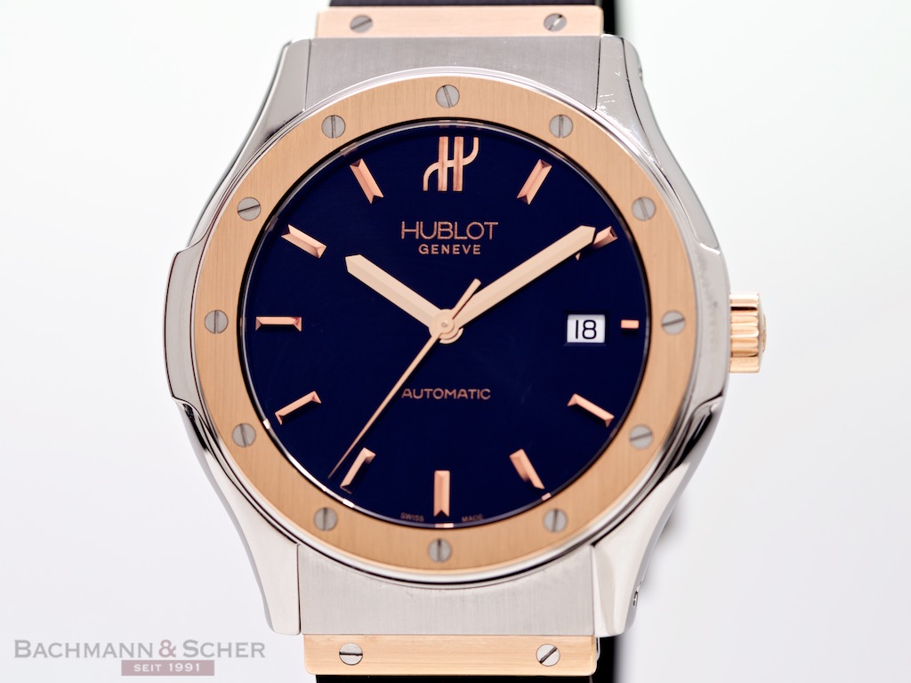 Hublot Classic Fusion Ref 1915NE107 18k Rose Gold Stainless