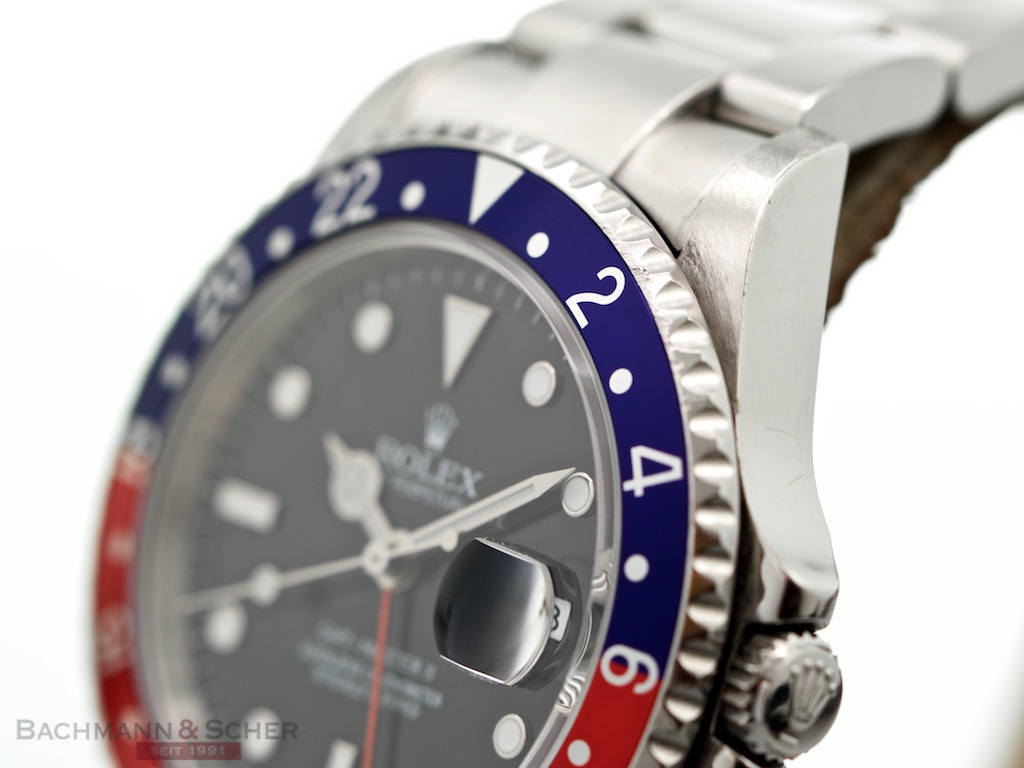 Rolex GMT Master II PEPSI Stick Dial Ref 16710 BLRO Cal 3186