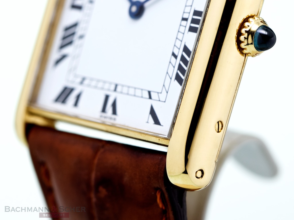 Cartier Tank Louis Automatique Jumbo 17002 - Cartier yellow gold Mes – Mr  Watchley