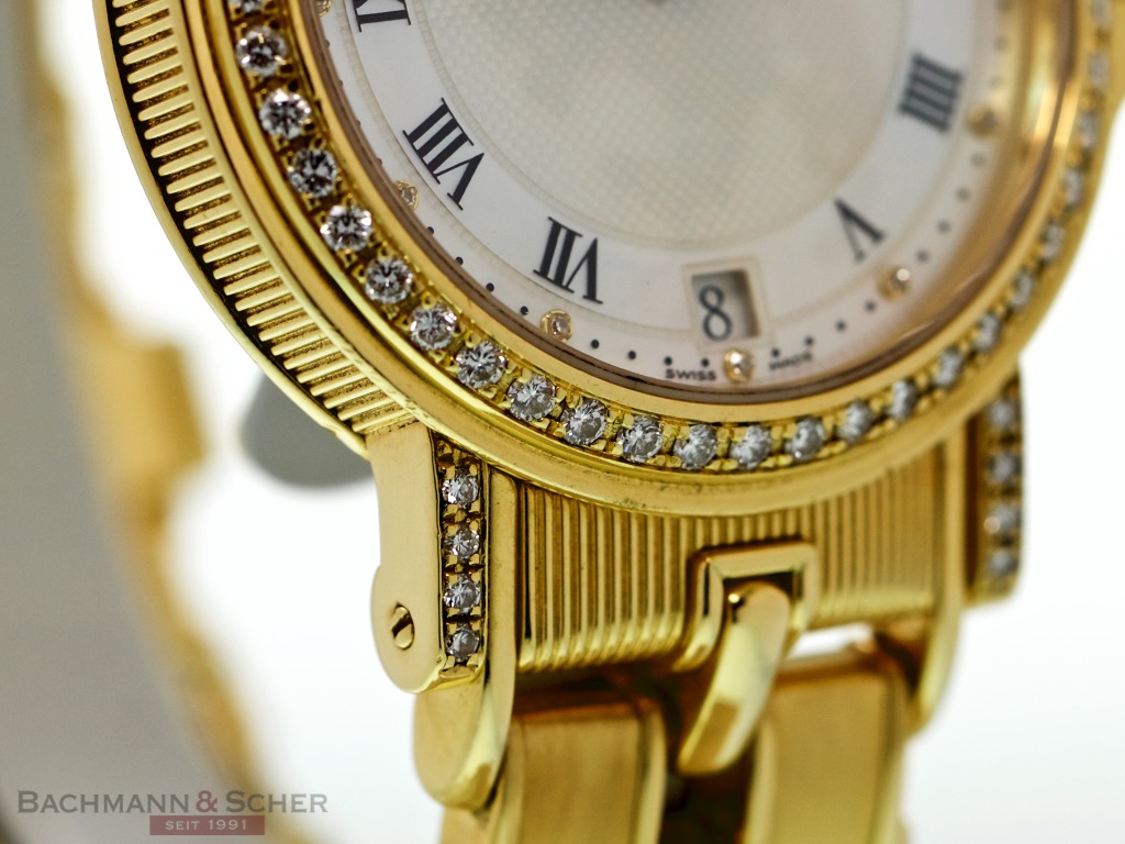 Breguet Marina Yellow Gold Ref 4401B 52 A70 Mother Of Pearl Dial Box Papers Bj 1995