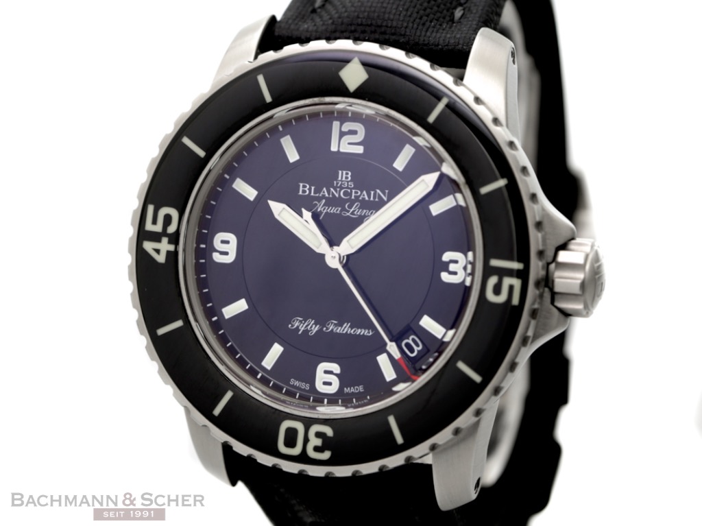 Blancpain Fifty Fathems Aqua Lung Ref 5015C 1130 52B Stainless