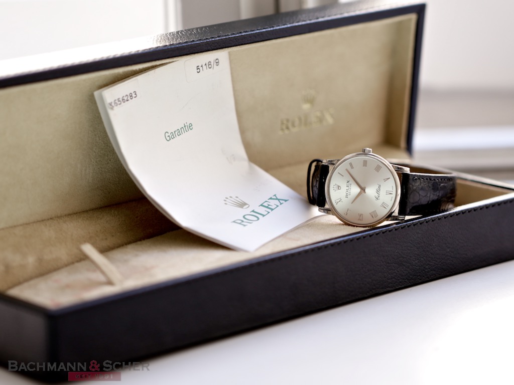 Rolex Cellini Ref 5116 9 18k White Gold Box Papers Bj 2009