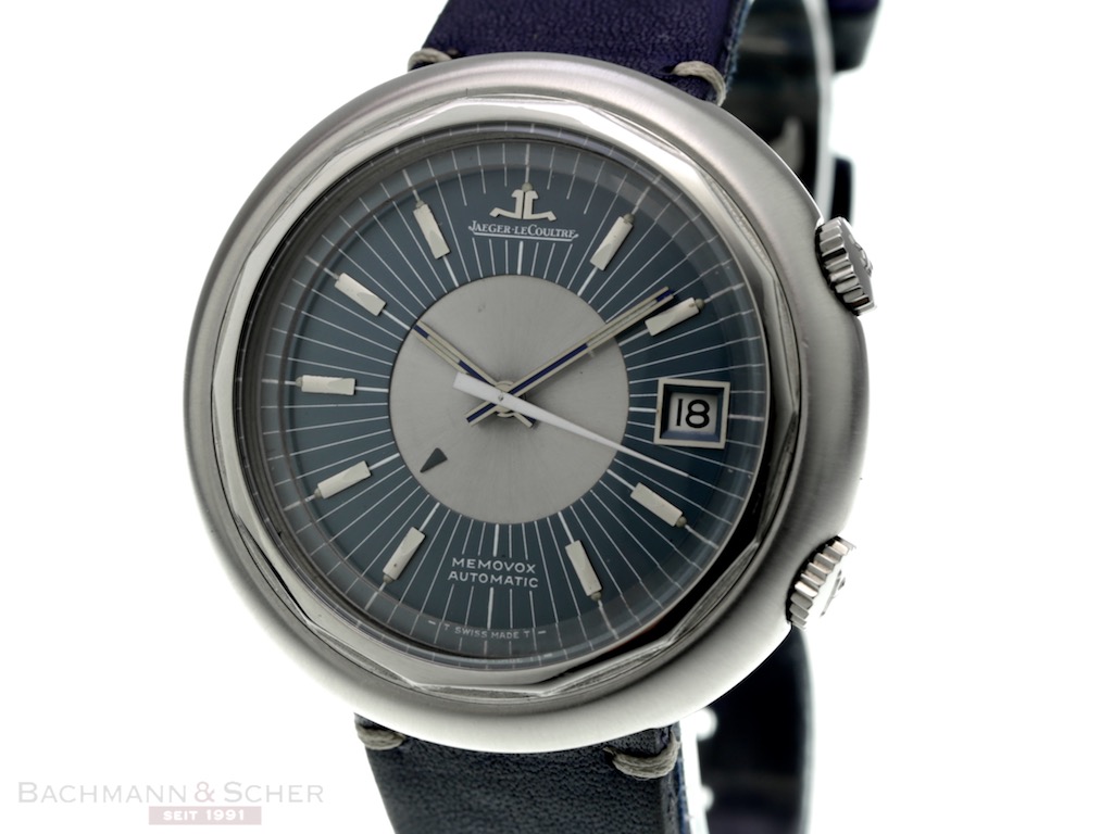 Jaeger LeCoultre Memovox Snow Drop Two Tone Dial Ref E877 Stainless Steel Bj 1971