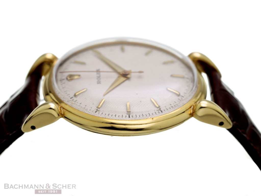 Rolex Vintage Gentleman Watch 18k Yellow Gold Honey Comb ...