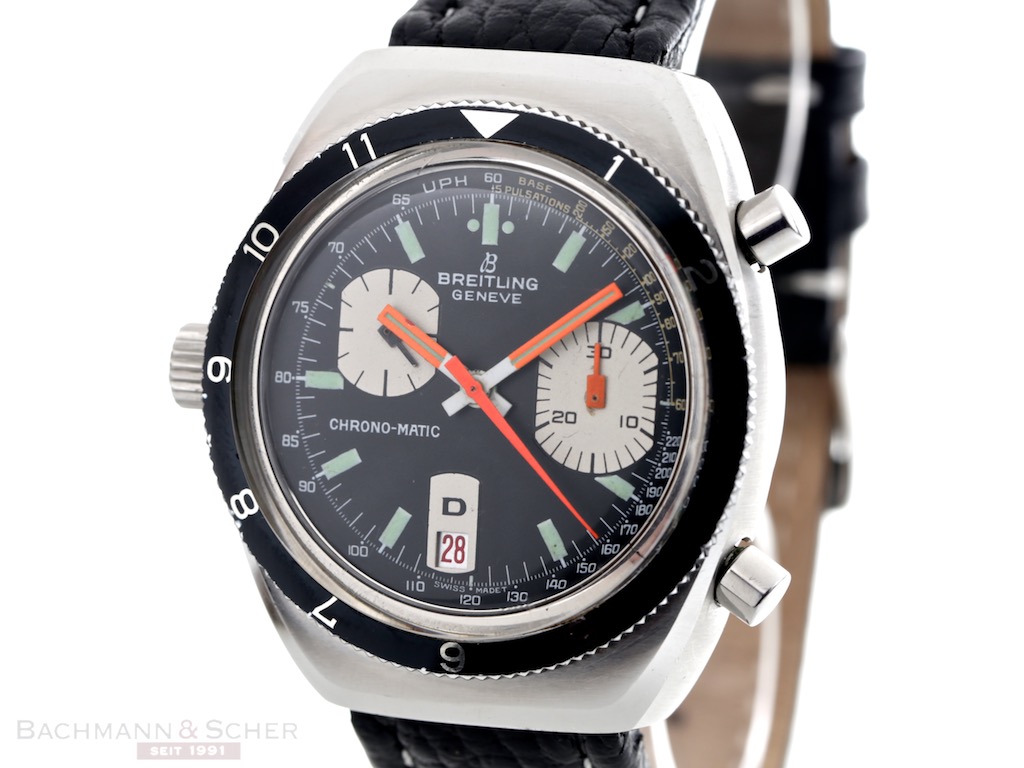 Breitling Vintage Chrono Matic Ref 2112 15 Stainles Steel Bj 1972
