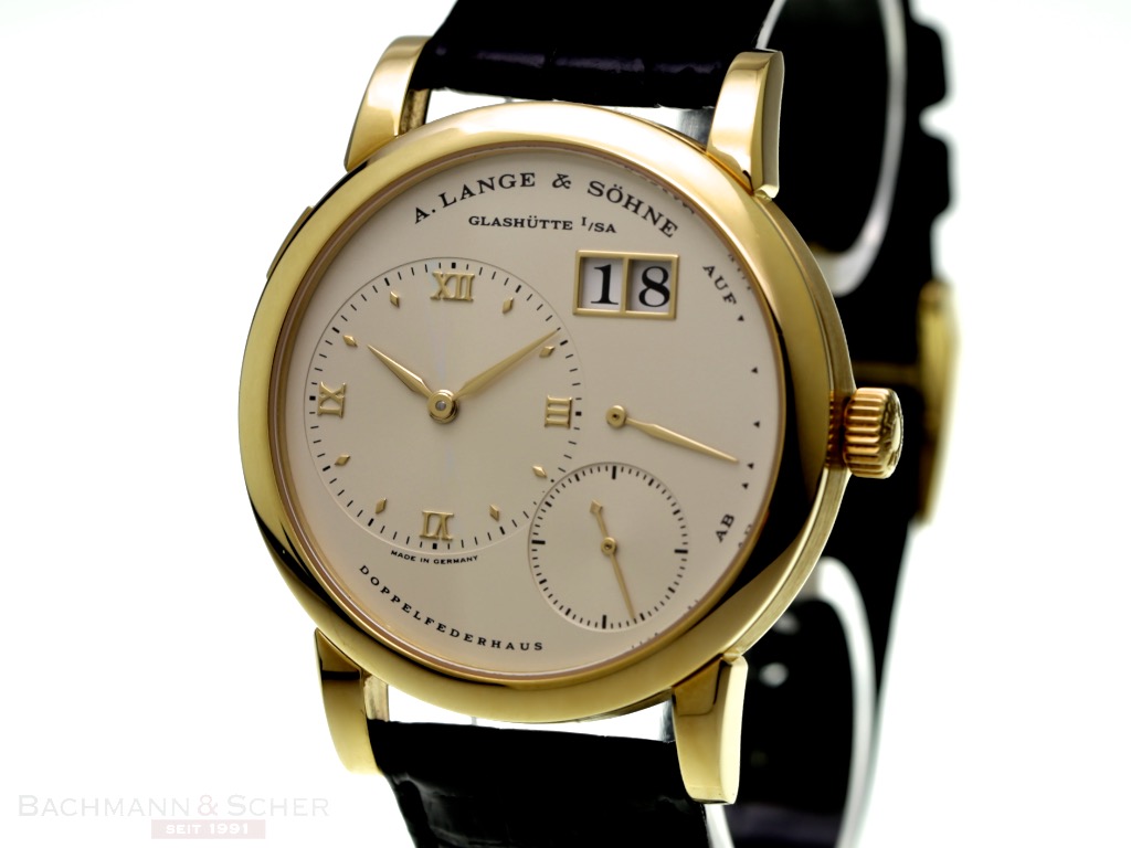 A. Lange & Söhne Lange 1 Ref-101.021 18K Yellow Gold Box Papers Bj-98
