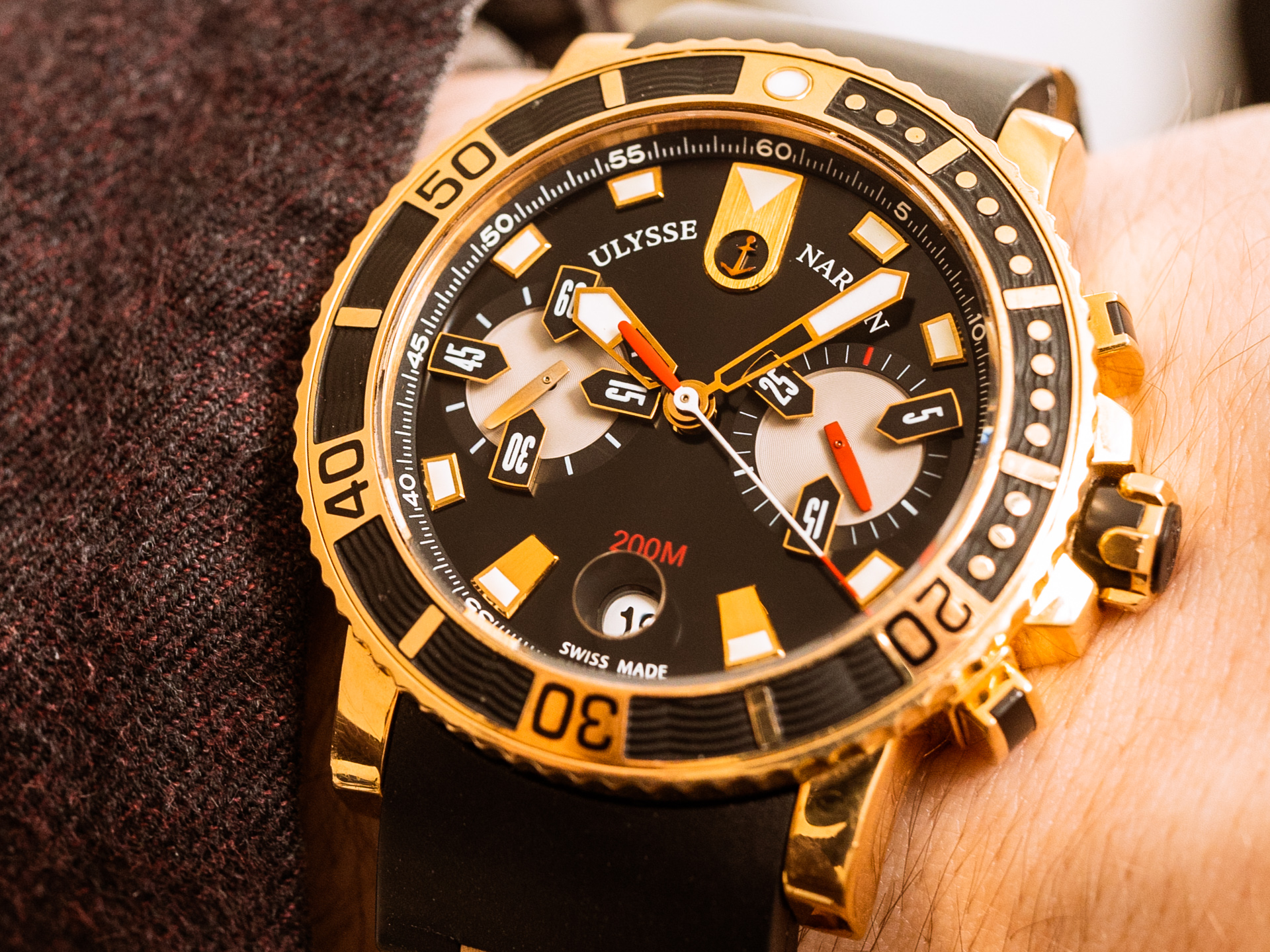 Ulysse nardin marine chronograph 200m on sale
