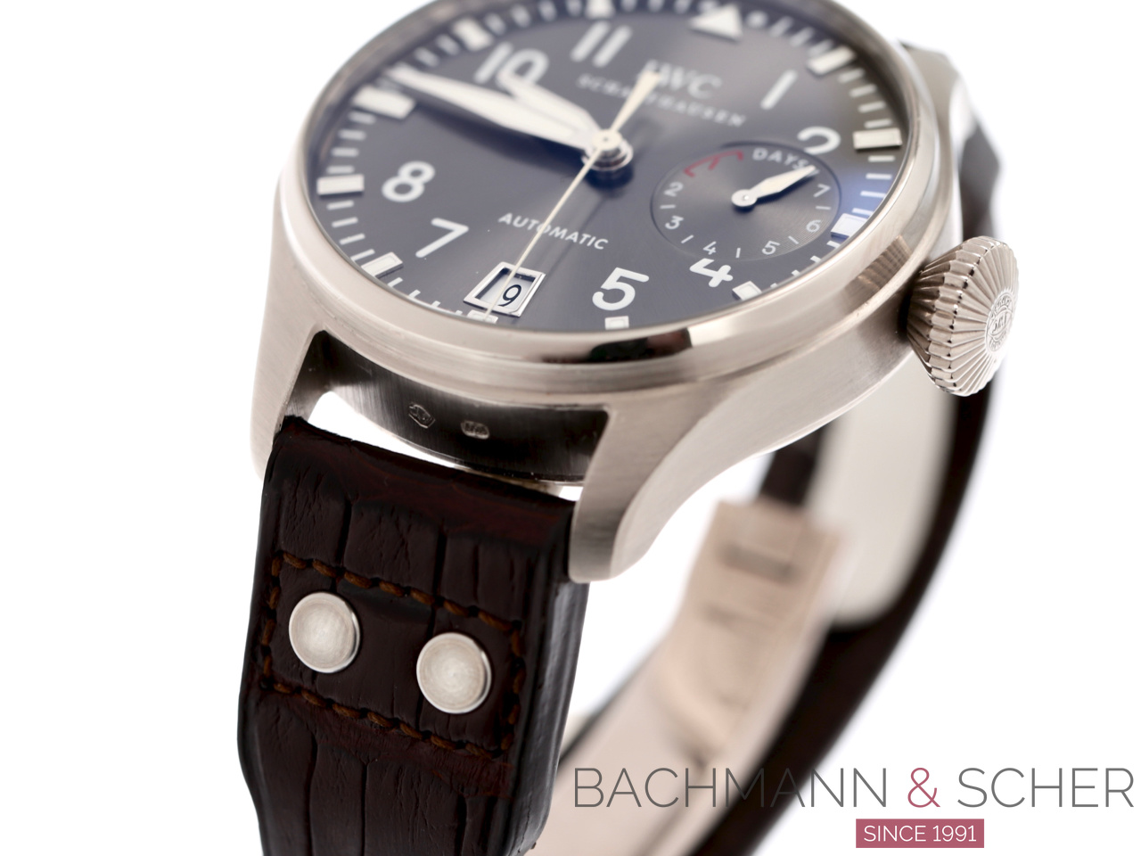 IWC Big Pilots Ref IW500402 18k White Gold Box Papers Bj 2007