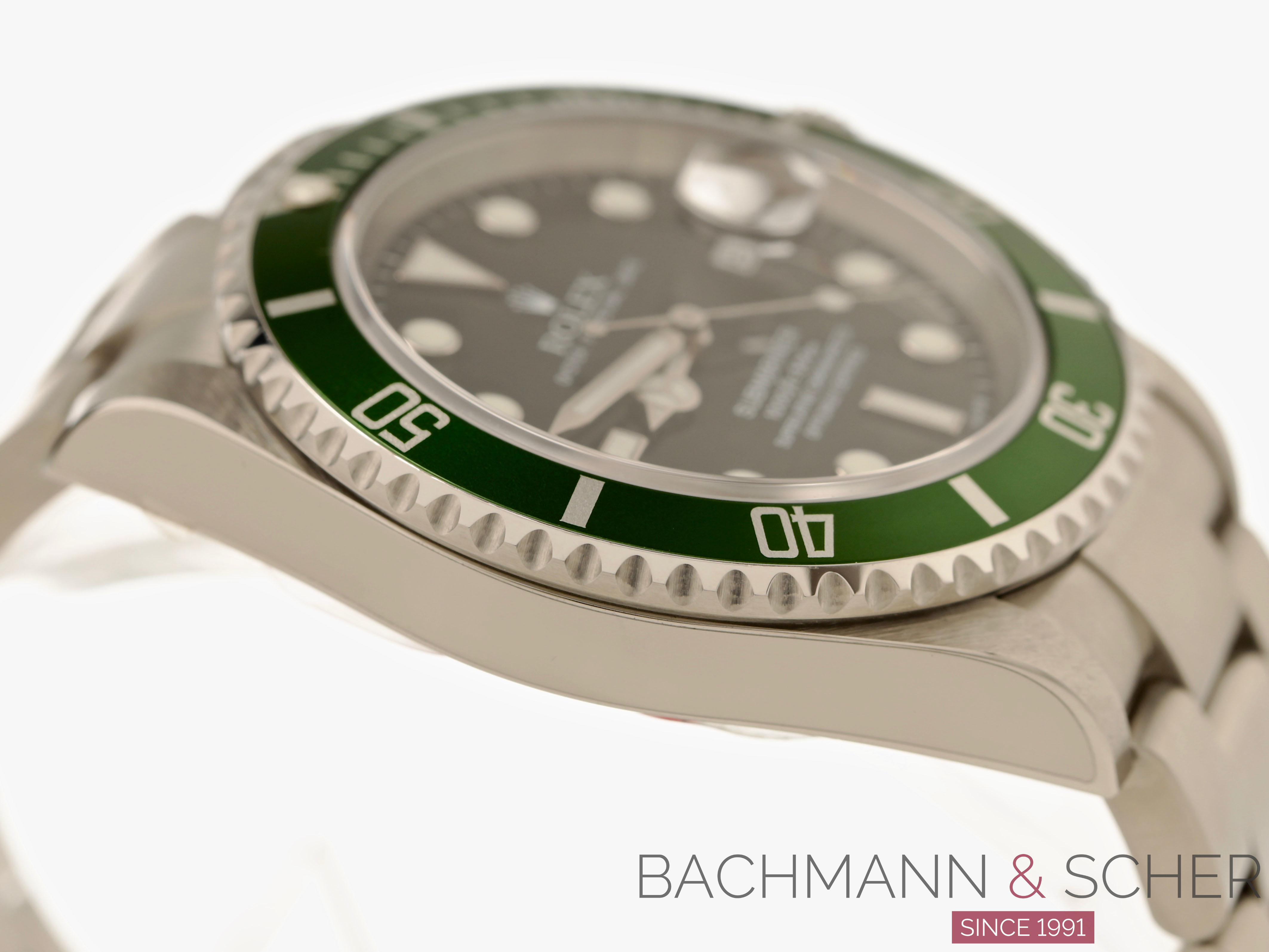 Rolex Green Submariner 16610lv Year 2005 - Unworn