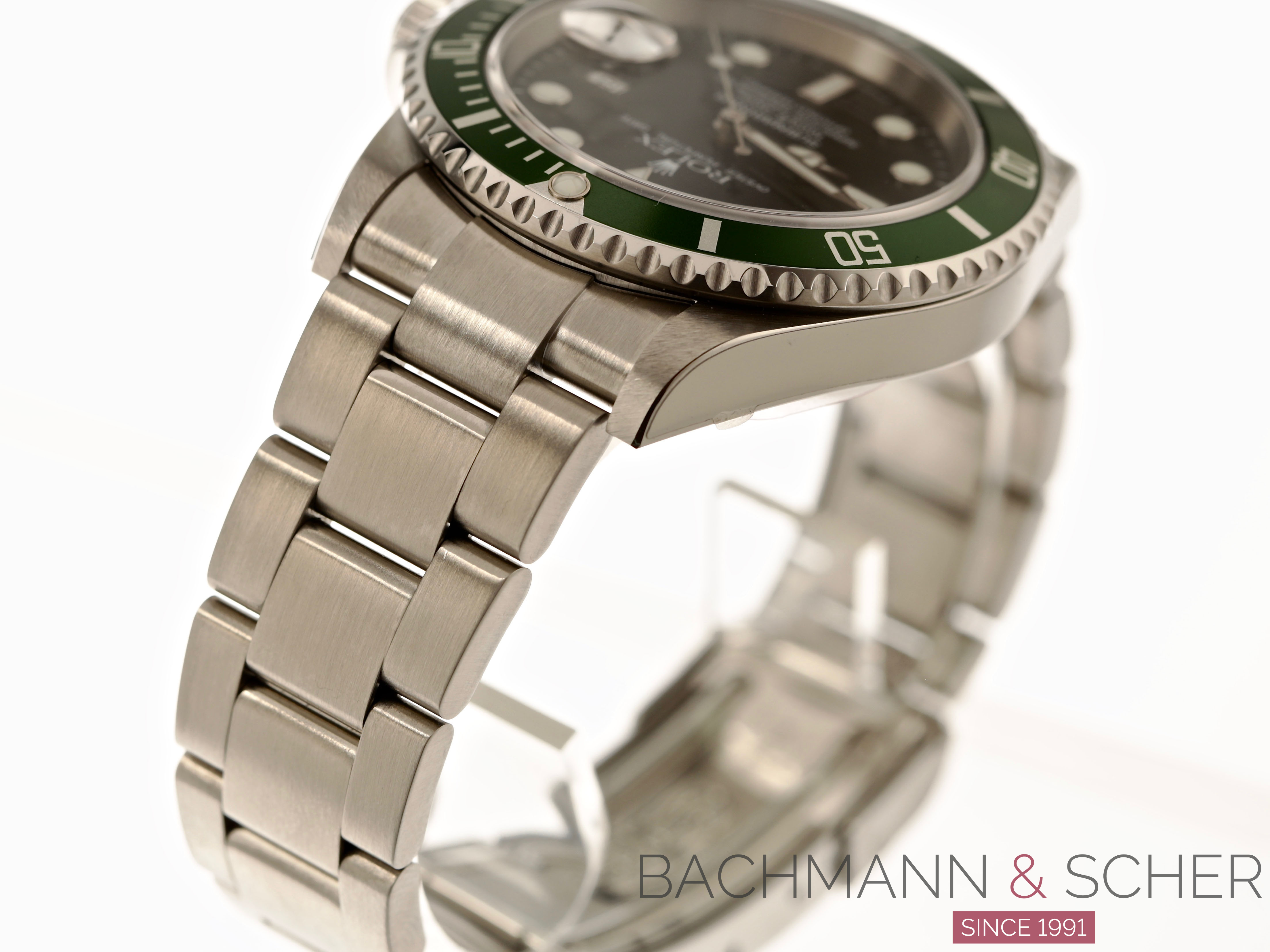 Rolex Green Submariner 16610lv Year 2005 - Unworn